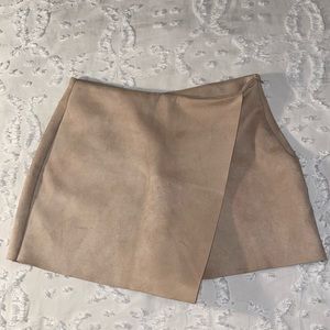 Zara Faux Suede Skirt